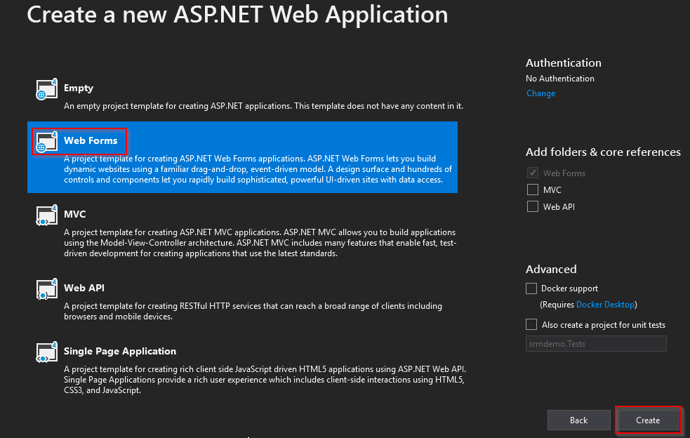 7_VS_create_webforms